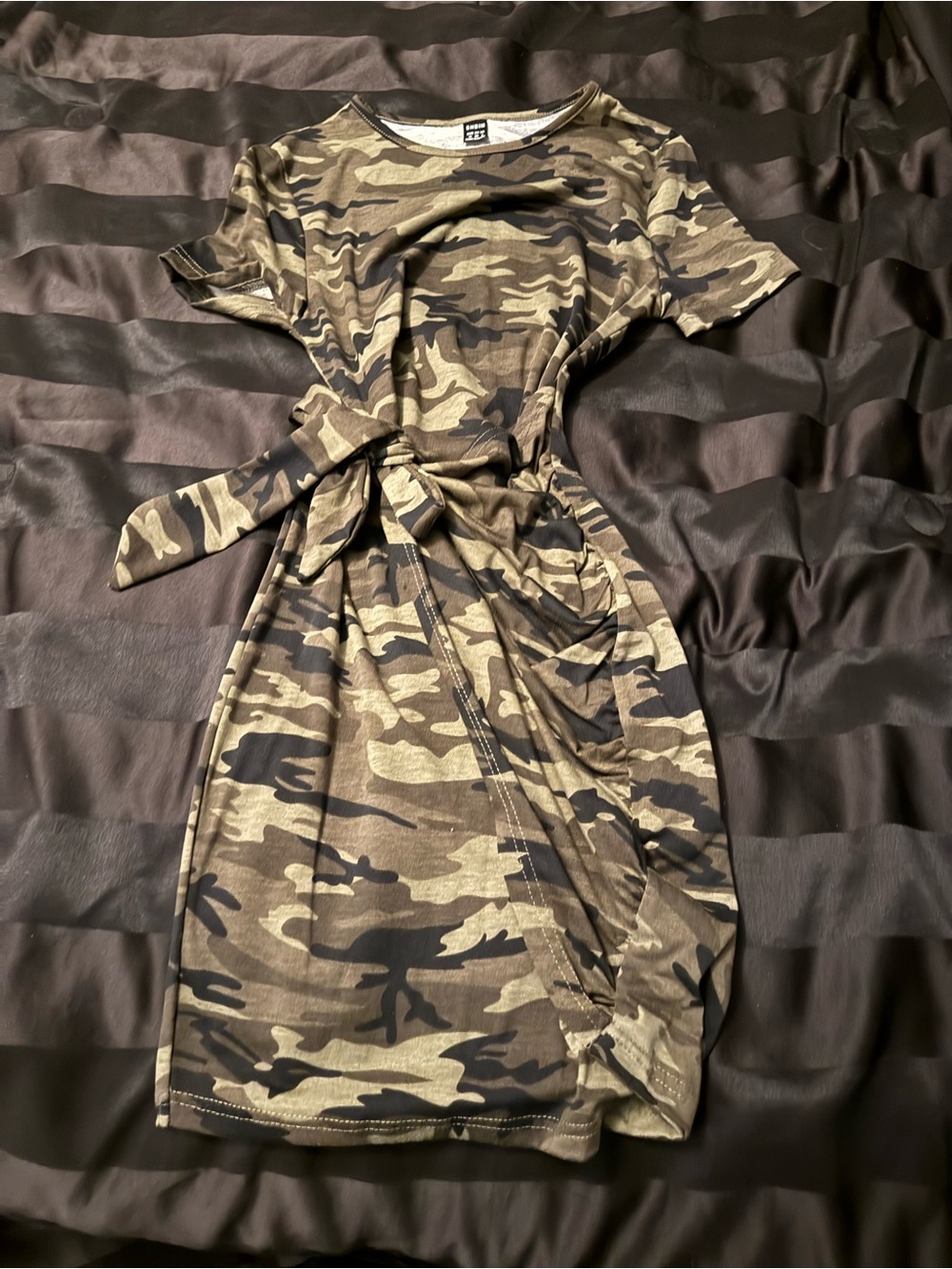 Army print dress